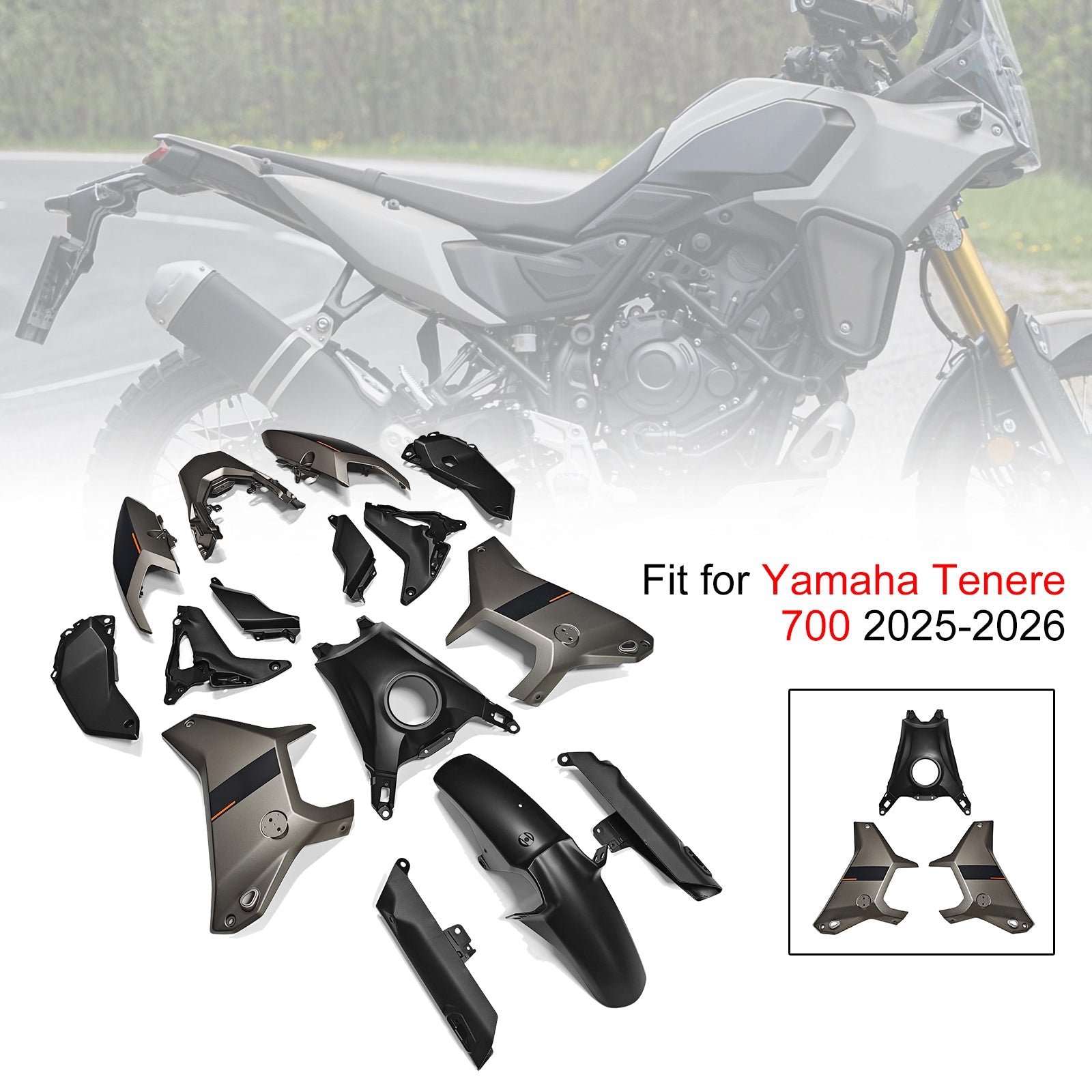 Injection Bodywork Fairing Kit for Yamaha Tenere 700 T700S 2025-2026