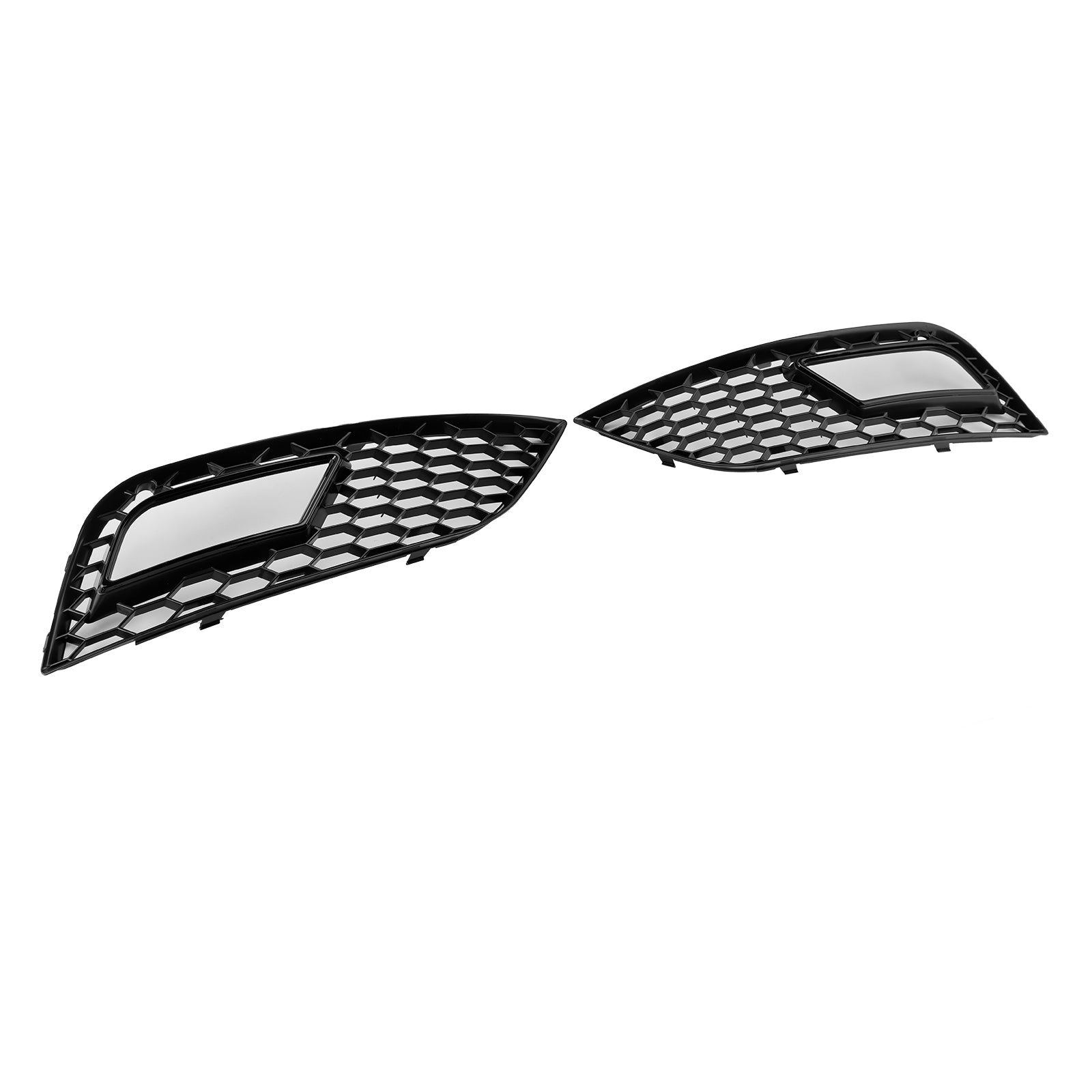 2013-2015 Audi A4 B8.5 Black Honeycomb Fog Light Cover Standard Bumper