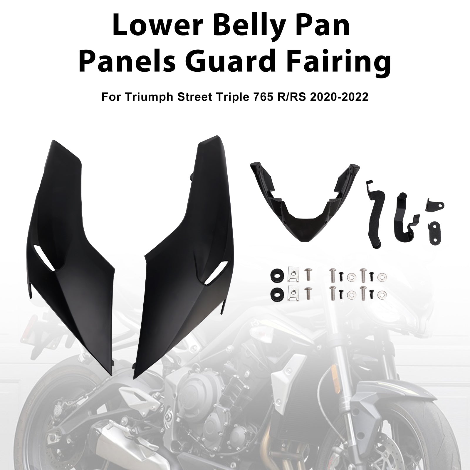 2020-2022 Street Triple 765 R/RS Lower Belly Pan Panels Guard Fairing