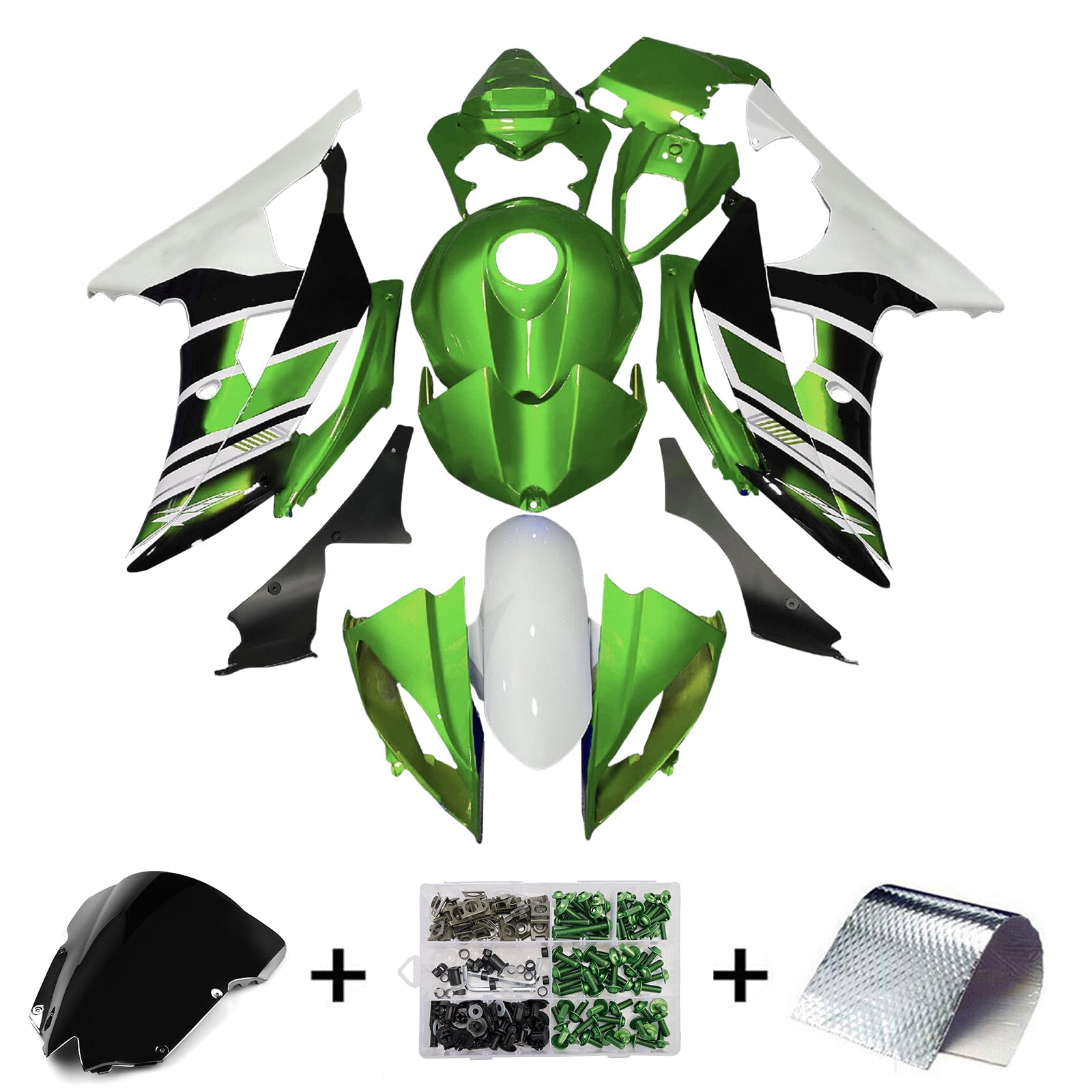 Injection Fairing Kit Bodywork Plastic ABS For Yamaha YZFR6 YZF-R6 2008-2016