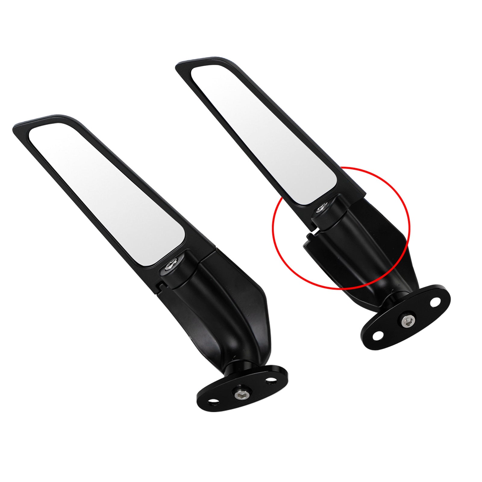 2004-2007 Honda CBR1000RR Wing Fin Spoiler Side Rearview Mirrors Generic