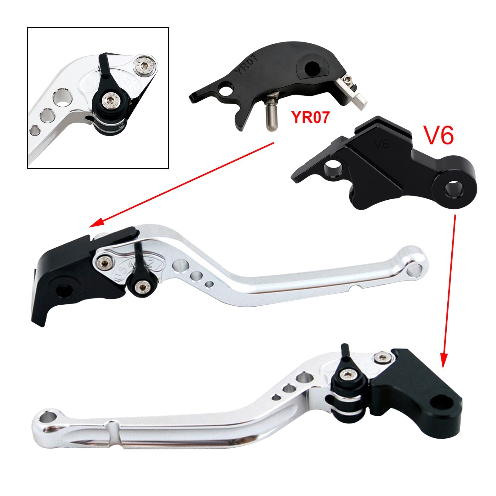 Long Clutch Brake Lever fit for YAMAHA XSR900 XSR900GP MT-09 MT-09SP 2024-2025