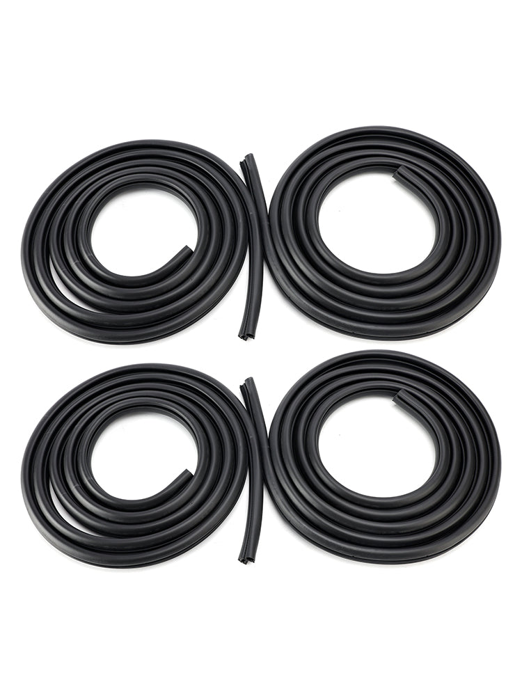2003-2009 For Hummer H2 4Pcs Front Rear Left Right Door Rubber Seal Weatherstrip