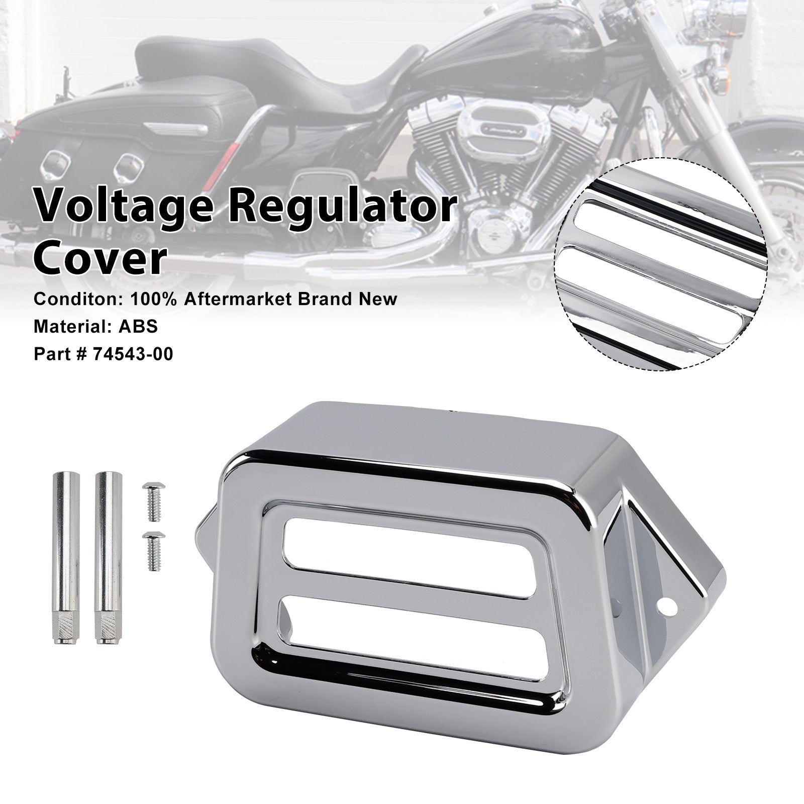 Voltage Regulator Cover For Road King Electra Street Road Glide 1997-2008