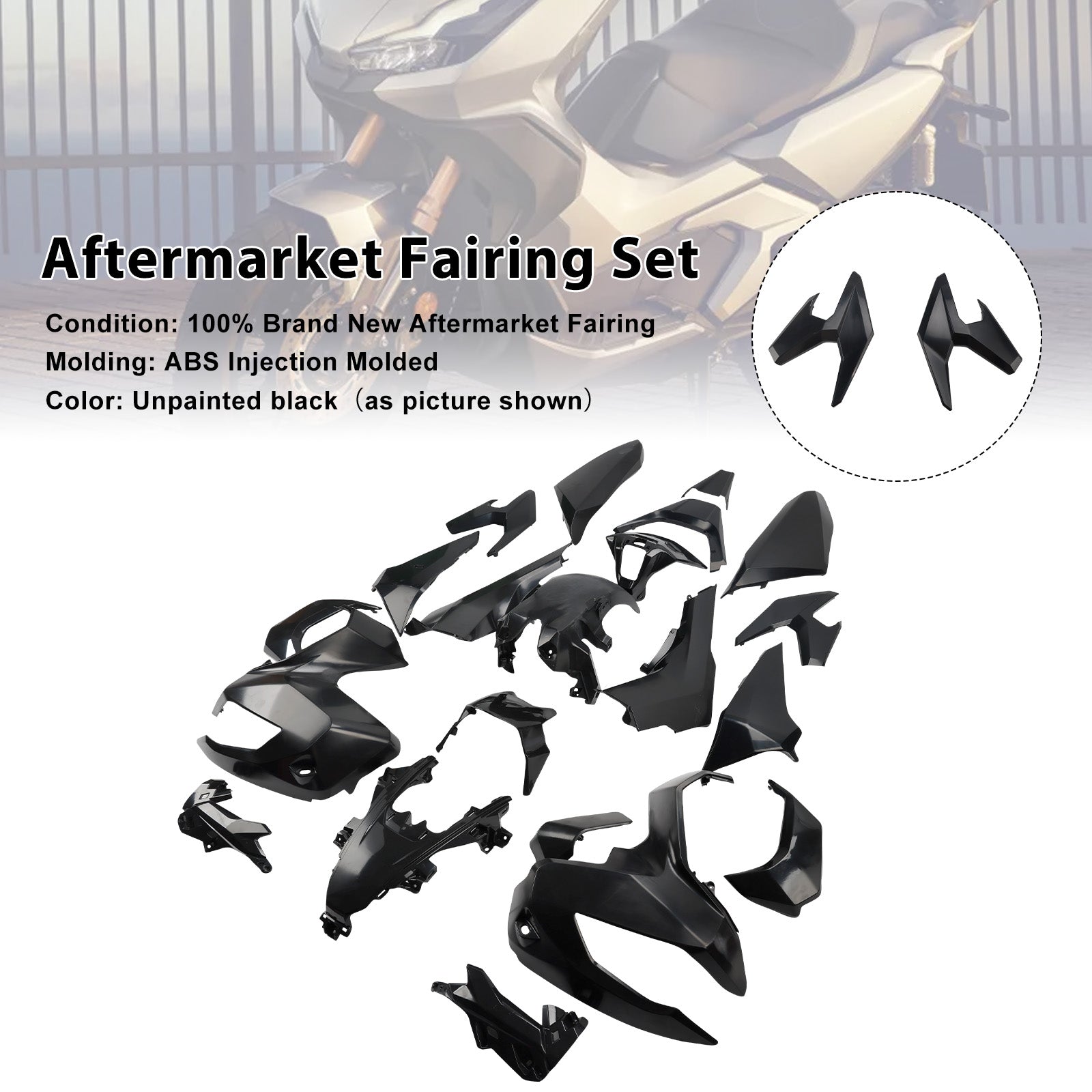 Bodywork Fairing Injection Unpainted For Honda ADV350 2022-2025