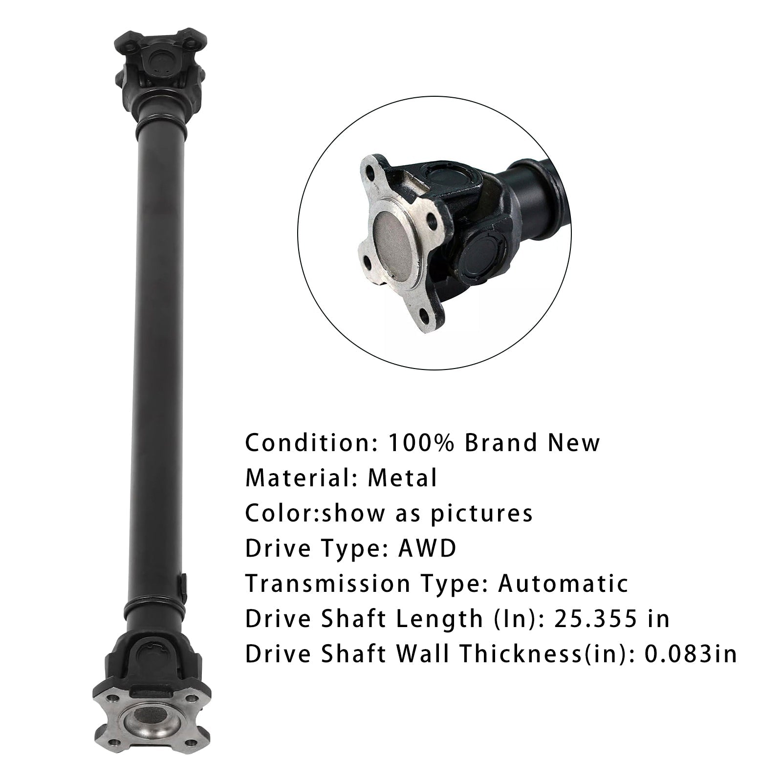 2006-2007 BMW 530xi E60 /E61 L6 3.0L Front Auto Trans Front Drive Shaft 26207534636 430-50109