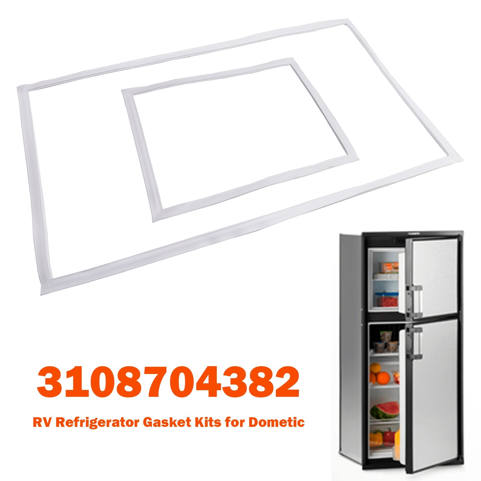 RV Refrigerator Gasket Kits 3108704382 for Dometic RM2852 RM3862 RM2862 RM4872
