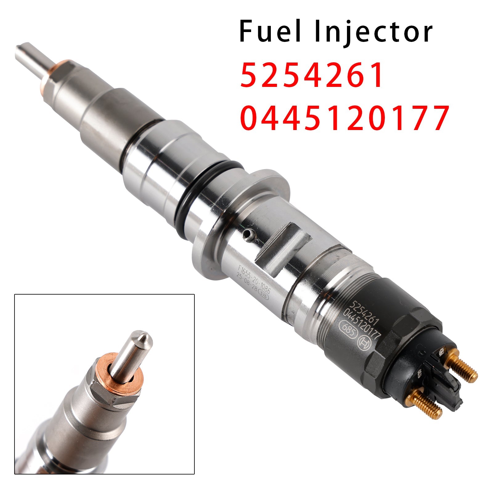 1Pcs Fuel Injector For Cummins ISB 6.7L QSB 4.5L 6.7L 5254261 0445120177
