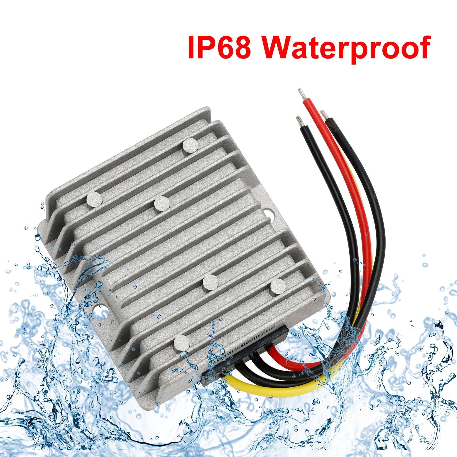 6-32V to 12V 10A DC-DC Voltage Stabilizer Car Power Supply Regulator Waterproof