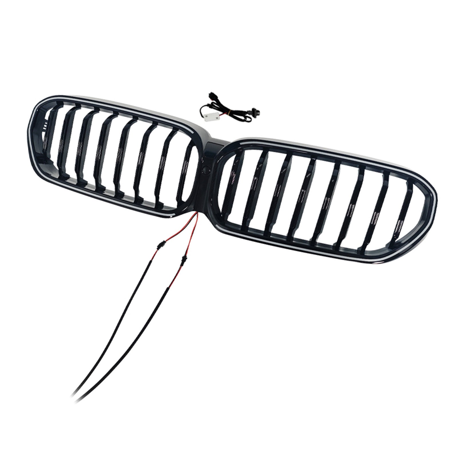 2021-2024 Fit BMW 5 Series G30 G38 Gloss Black Front Kidney Grill Grille