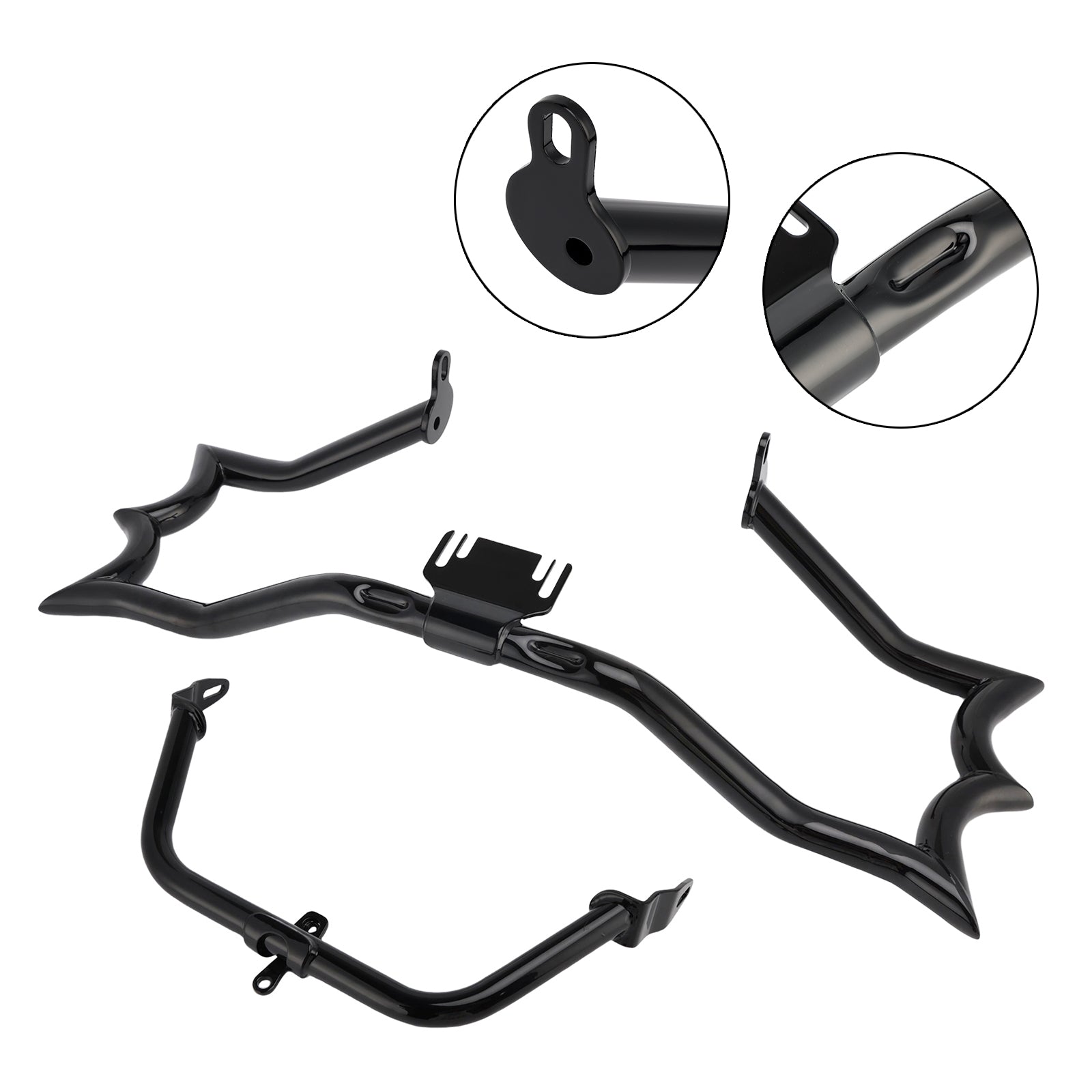 2009-2023 Touring Road King Bumper Engine Guard Fairing Mount Crash Bar Kit Chrome