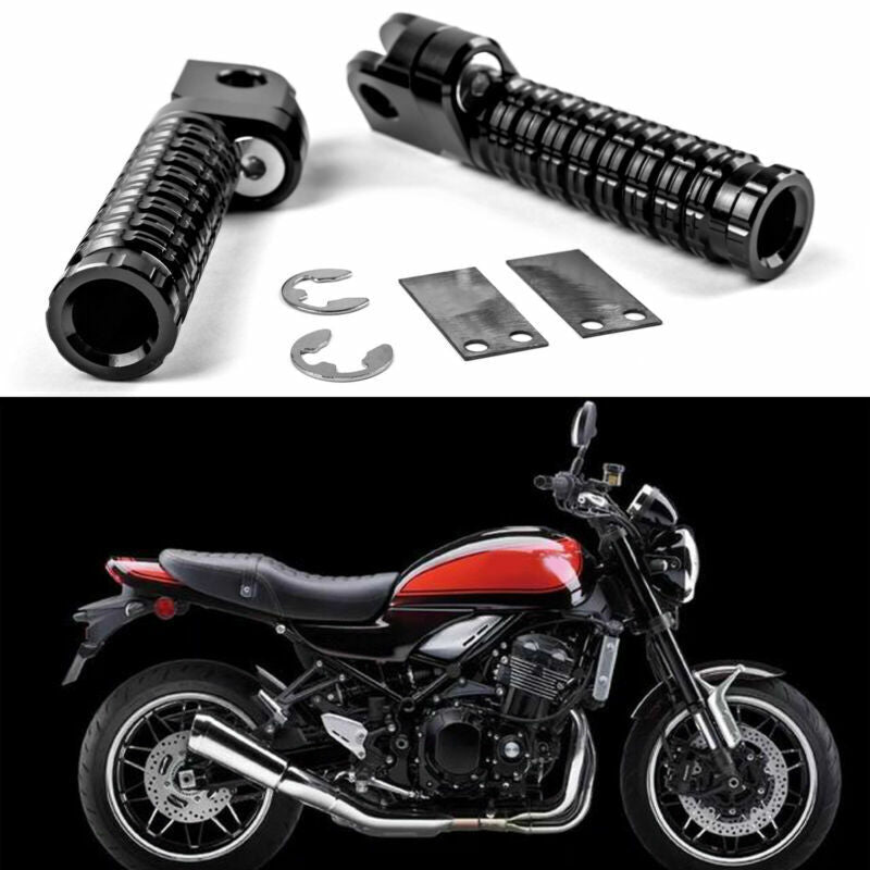 400 CNC KAWASAKI 300 Footpegs 650 NINJA Front R 250 1000 R Blak GB Footrests