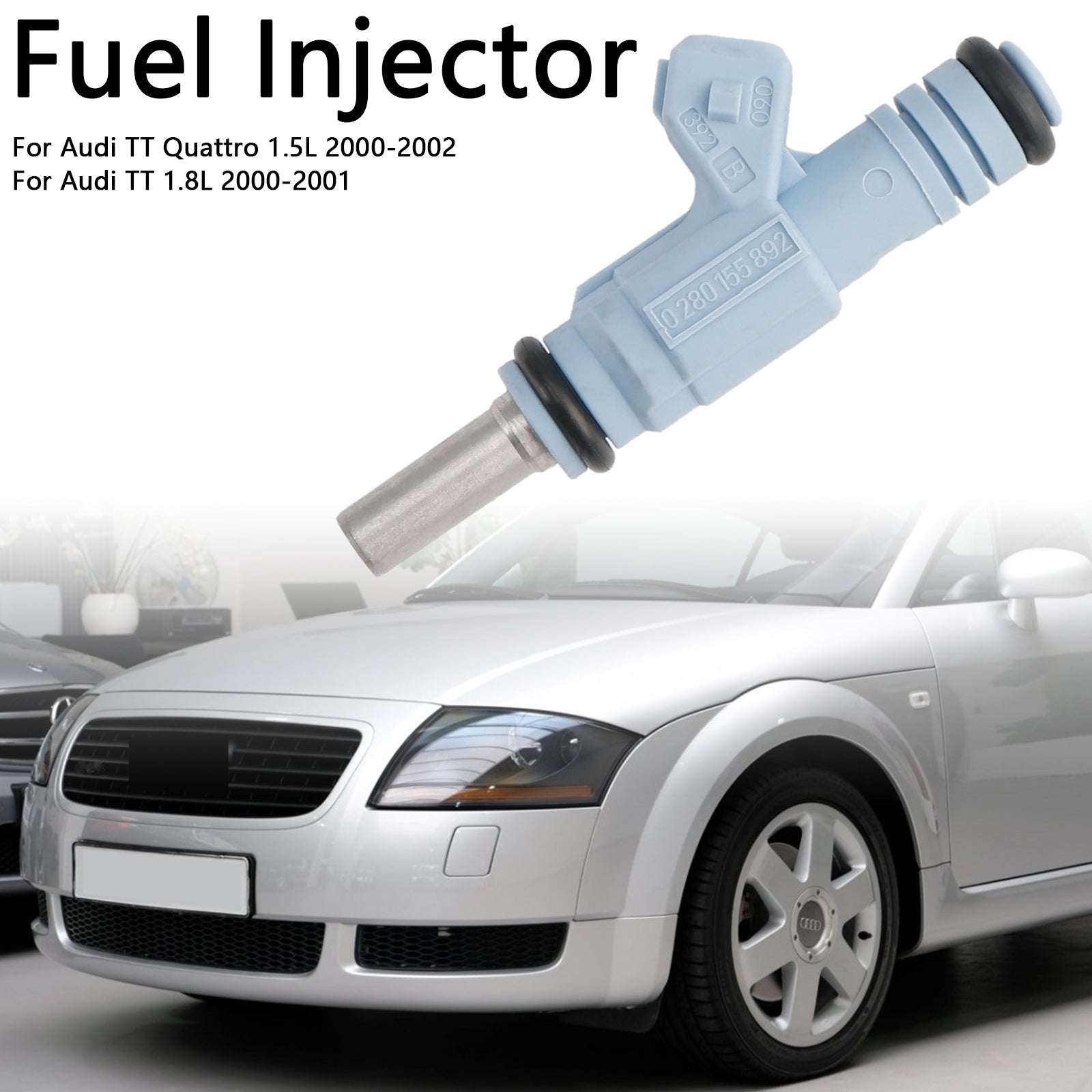 1PCS Fuel Injector 0280155892 Fit Audi TT Quattro 1.5L 2000-2002 0280155893