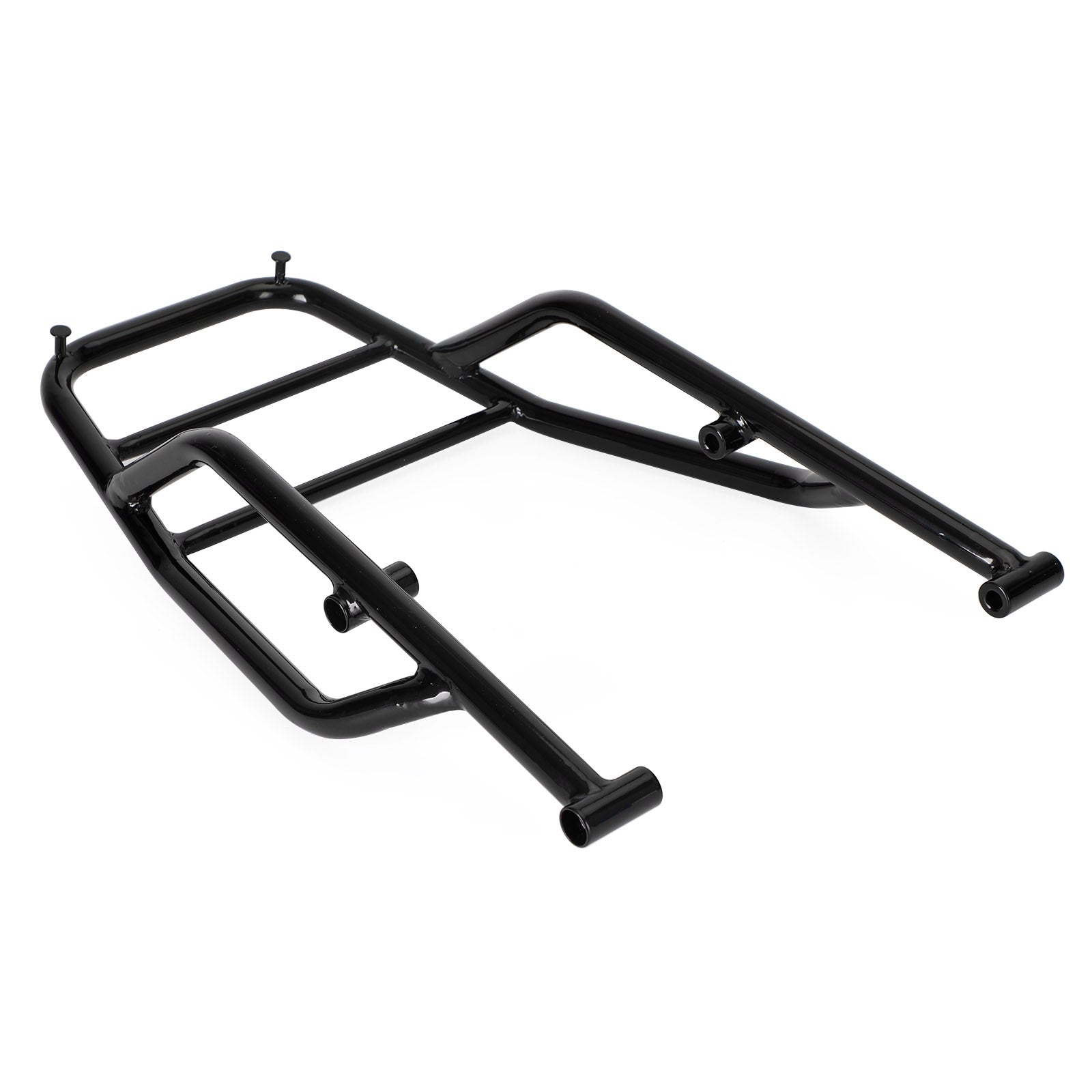 BRIGHT BLACK REAR CARRIER LUGGAGE RACK FOR METEOR 350 2021-2022