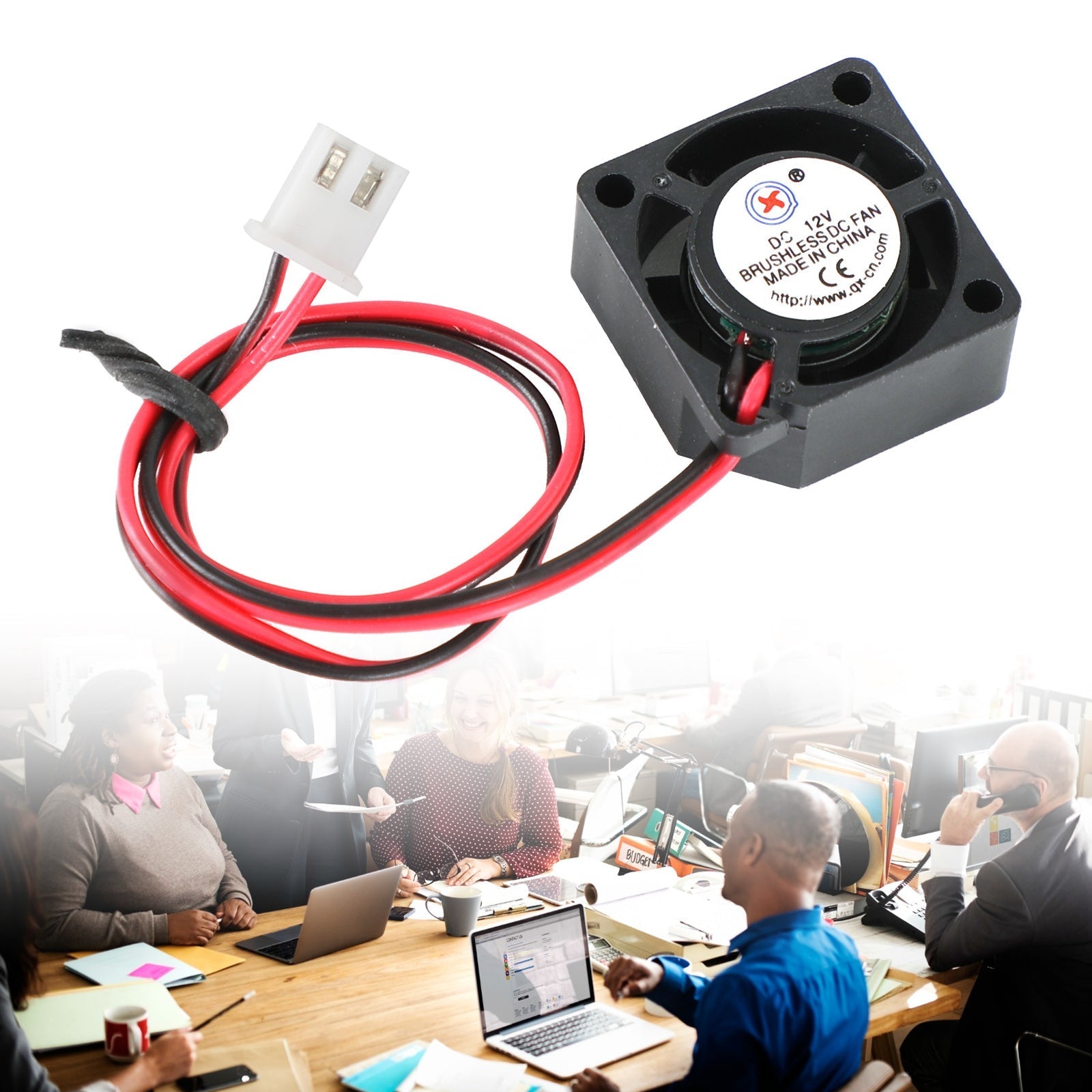 Brushless DC Cooling Blower Fan 12V 0.77A 2010 20x20x10mm Sleeve 2 Pin Wire