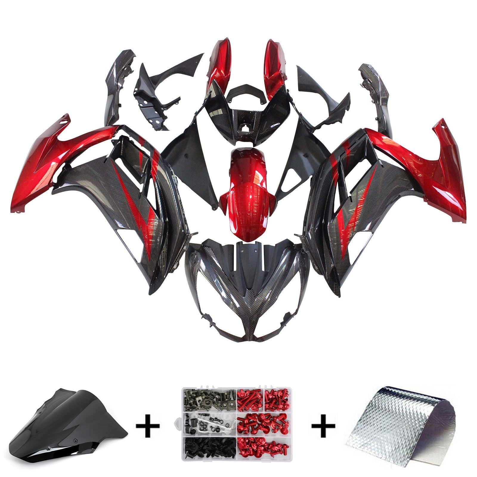 2012-2016 Kawasaki ER6F Ninja650 Fairing Kit Bodywork Plastic ABS