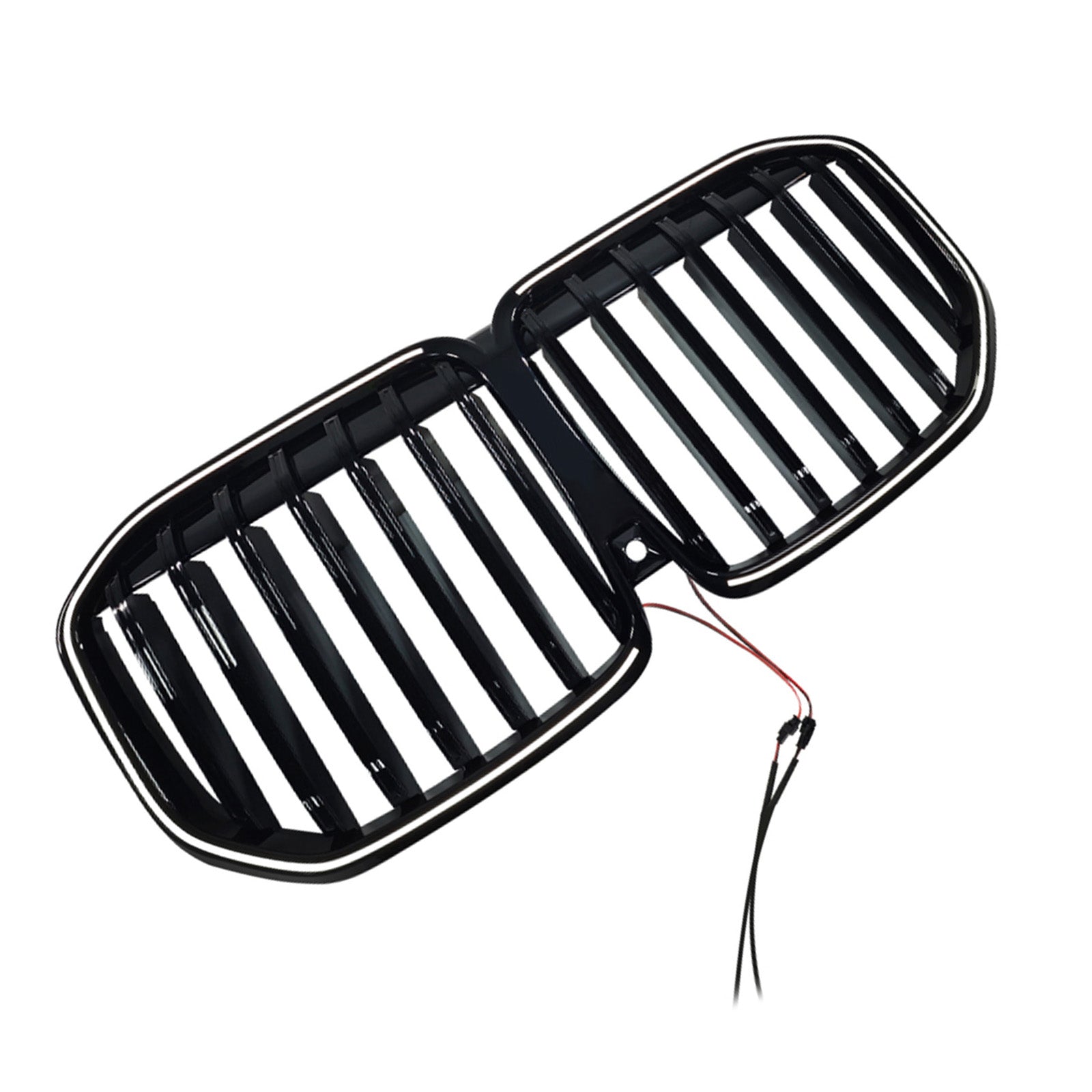 2023-2026 Fit BMW X7 G07 W/LED Black Single Line Front Bumper Grille Grill