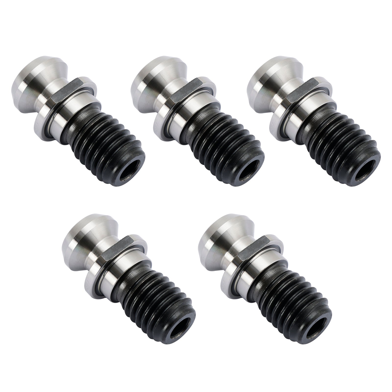 5Pcs CAT40 45掳 0.740" Coolant Pull Stud Retention Knob For Mazak Fadal Silver