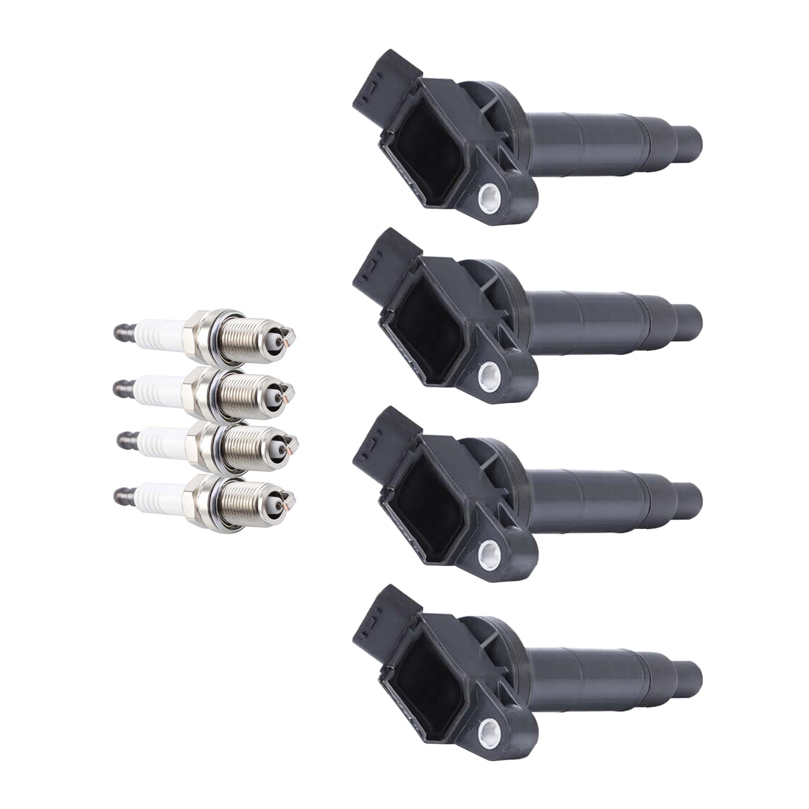 2010 Toyota Corolla L4 2.4L 4x Ignition Coil+Spark Plug UF333 UF494