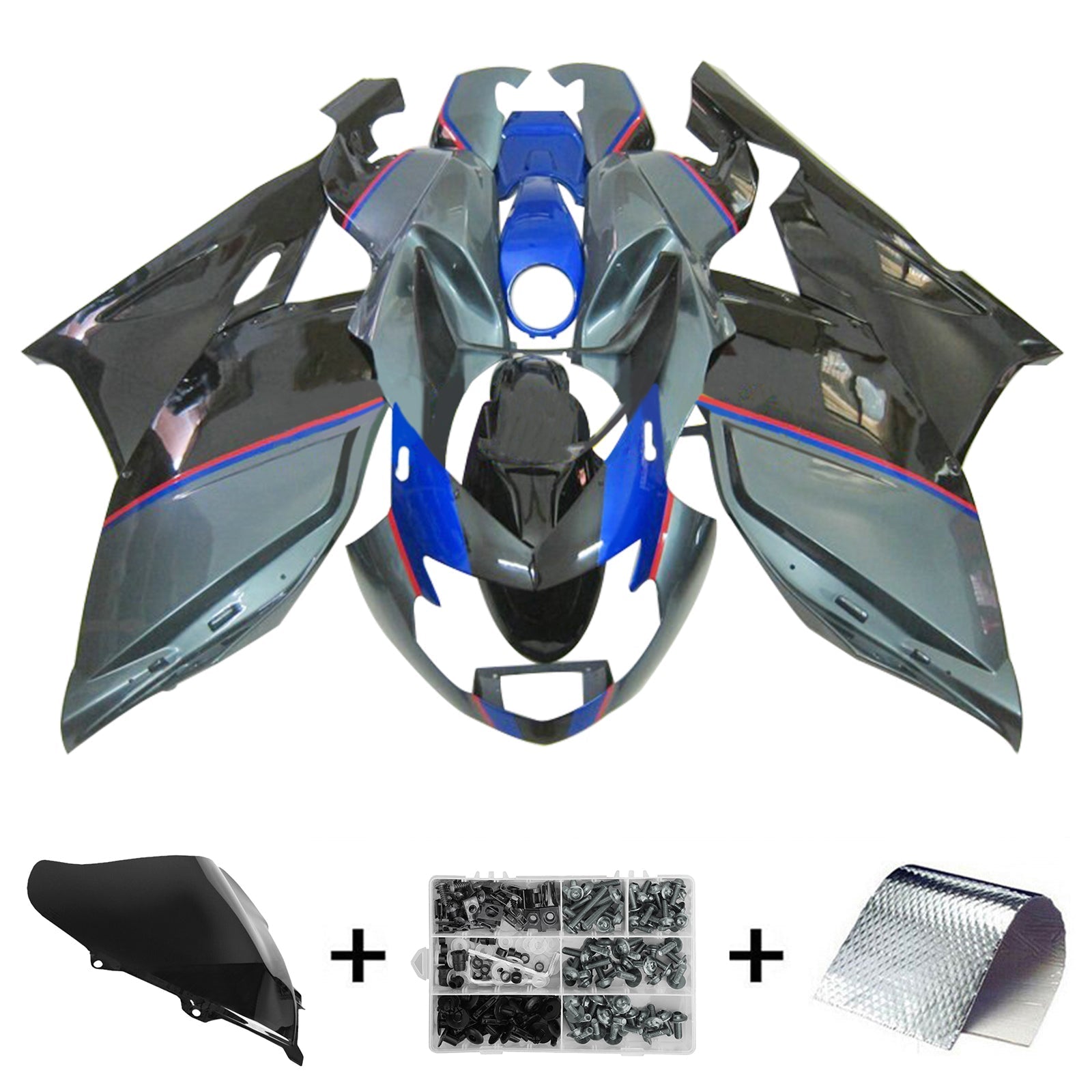 2005-2010 BMW K1200S Fairing Kit Bodywork Plastic ABS
