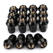 Areyourshop 16 Pack Black 3/8"-24 Tapered Lug Nuts For Polaris Ranger 700 RZR 900XP 800 570
