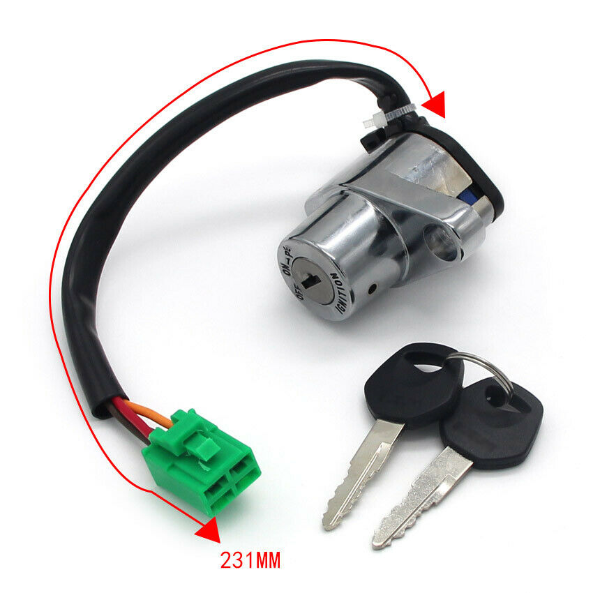 1995-1997 Suzuki VS600 Ignition Key Switch Lock Set 37110-38A04 37110-38A03 Generic