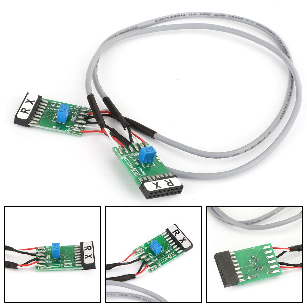 5x Double Repeater Control Cable TX/RX-2 For GM300 Radio Relay Station
