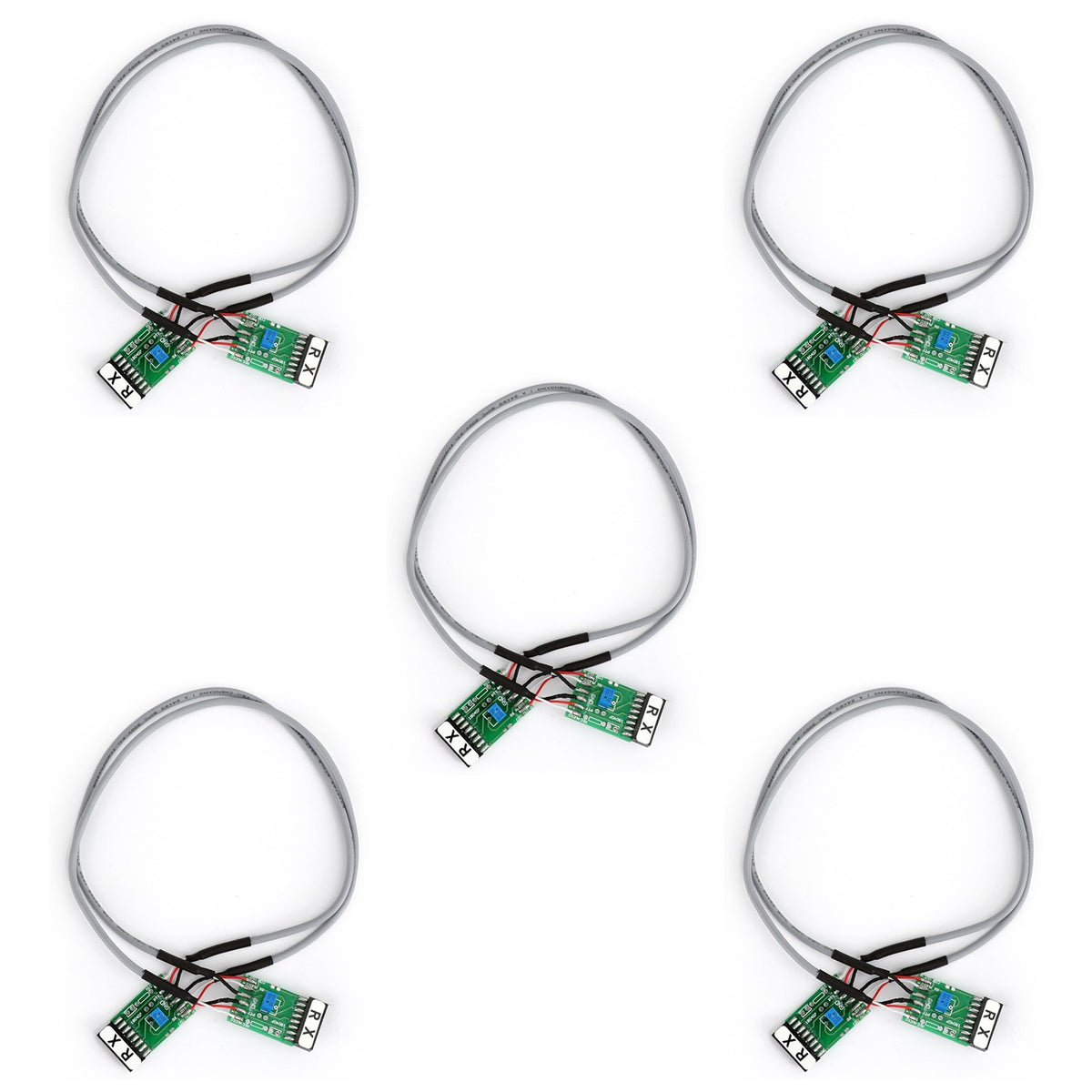 5x Double Repeater Control Cable TX/RX-2 For GM300 Radio Relay Station