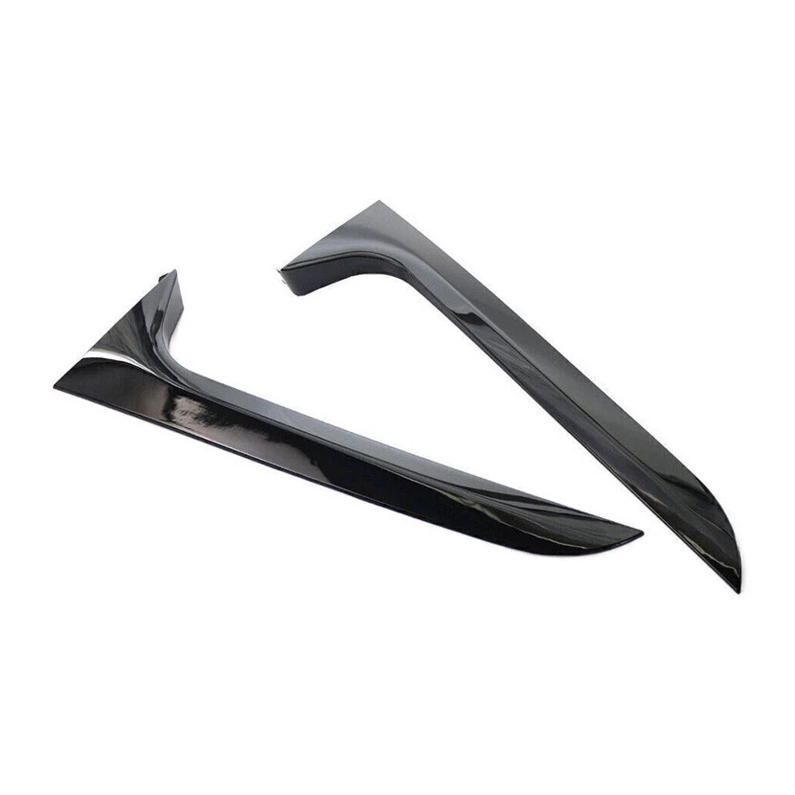 2012-2018 Audi A6 C7 Allroad Avant Gloss Black Pair Rear Window Side Wing Spoiler