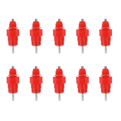 10 Pcs Water Nipple Valves Auto Drinker Waterer Feeder Poultry Chicken Duck Bird