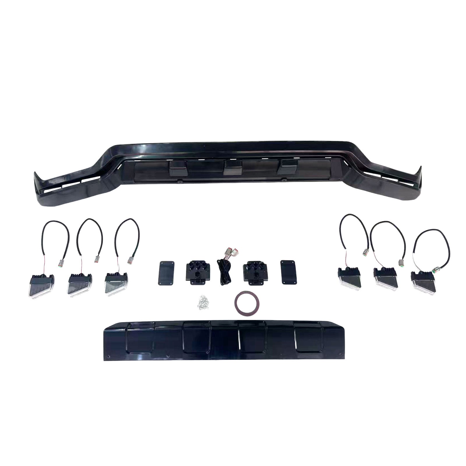 Front Bumper Diffuser Lip Fit Mercedes Benz G-Class W465 G63 2025+ PP