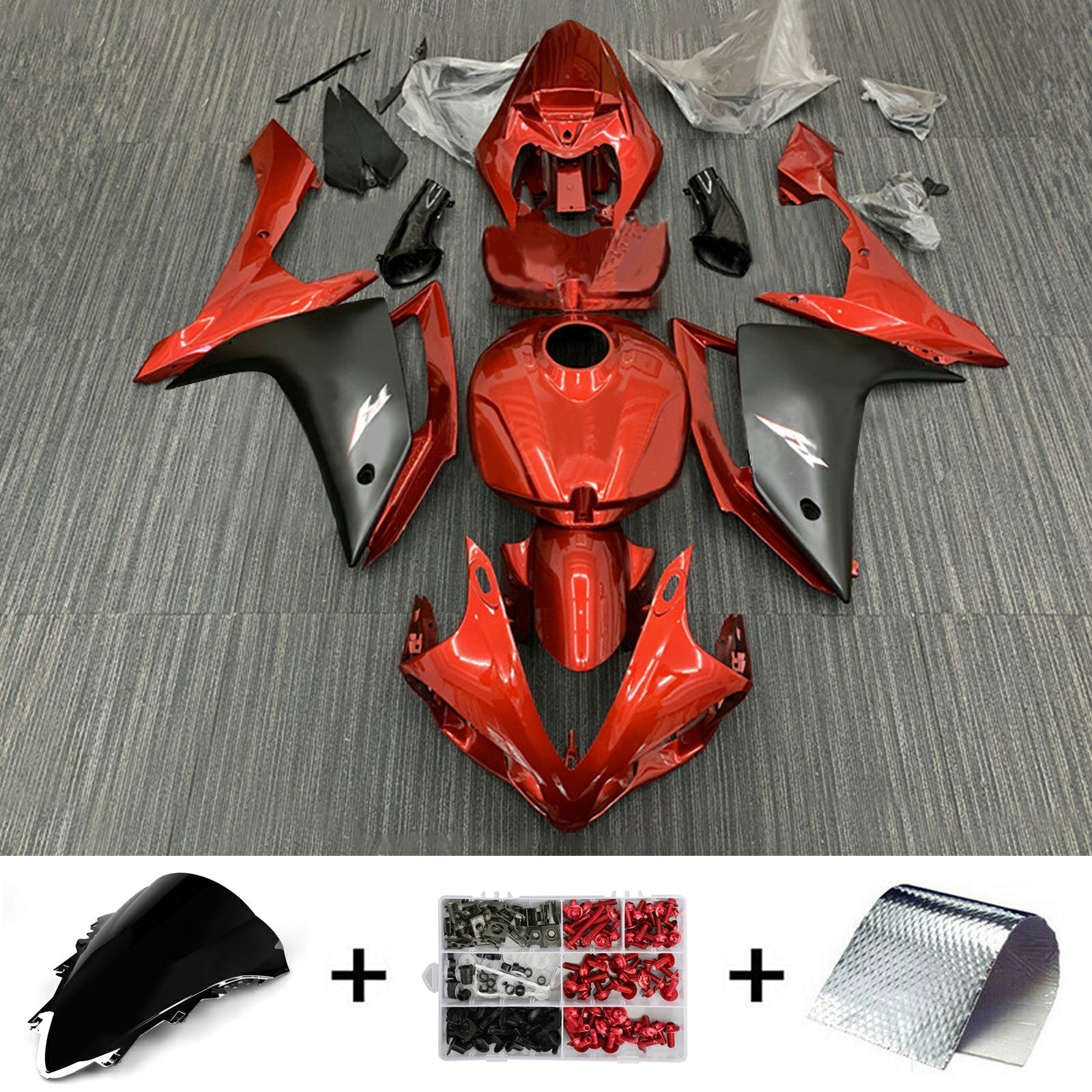 2007-2008 Yamaha YZF 1000 R1 Fairing Kit Bodywork Plastic ABS