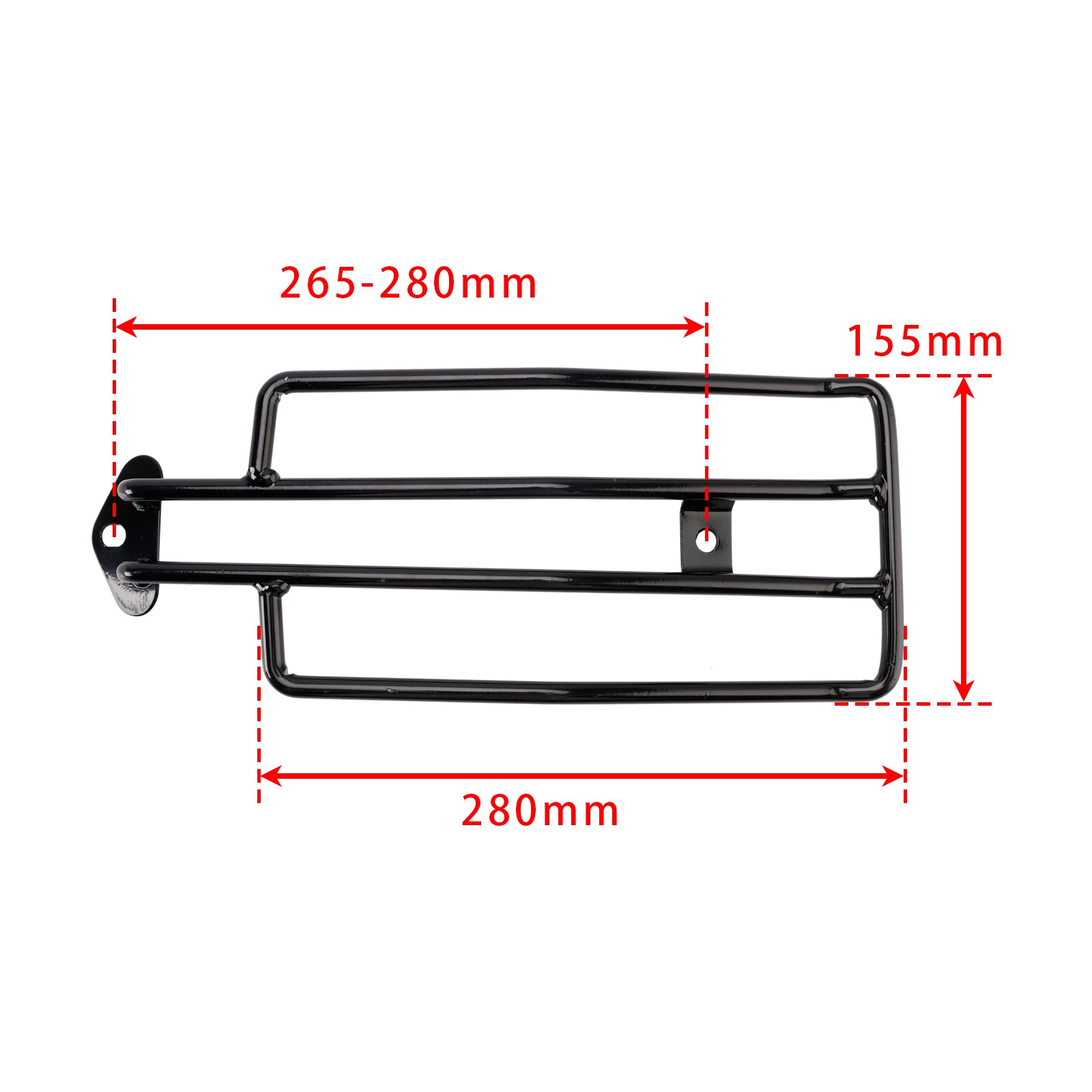 REAR LUGGAGE RACK SOLORACK BLACK FOR SPORTSTER XL883 XL1200 1985-2003