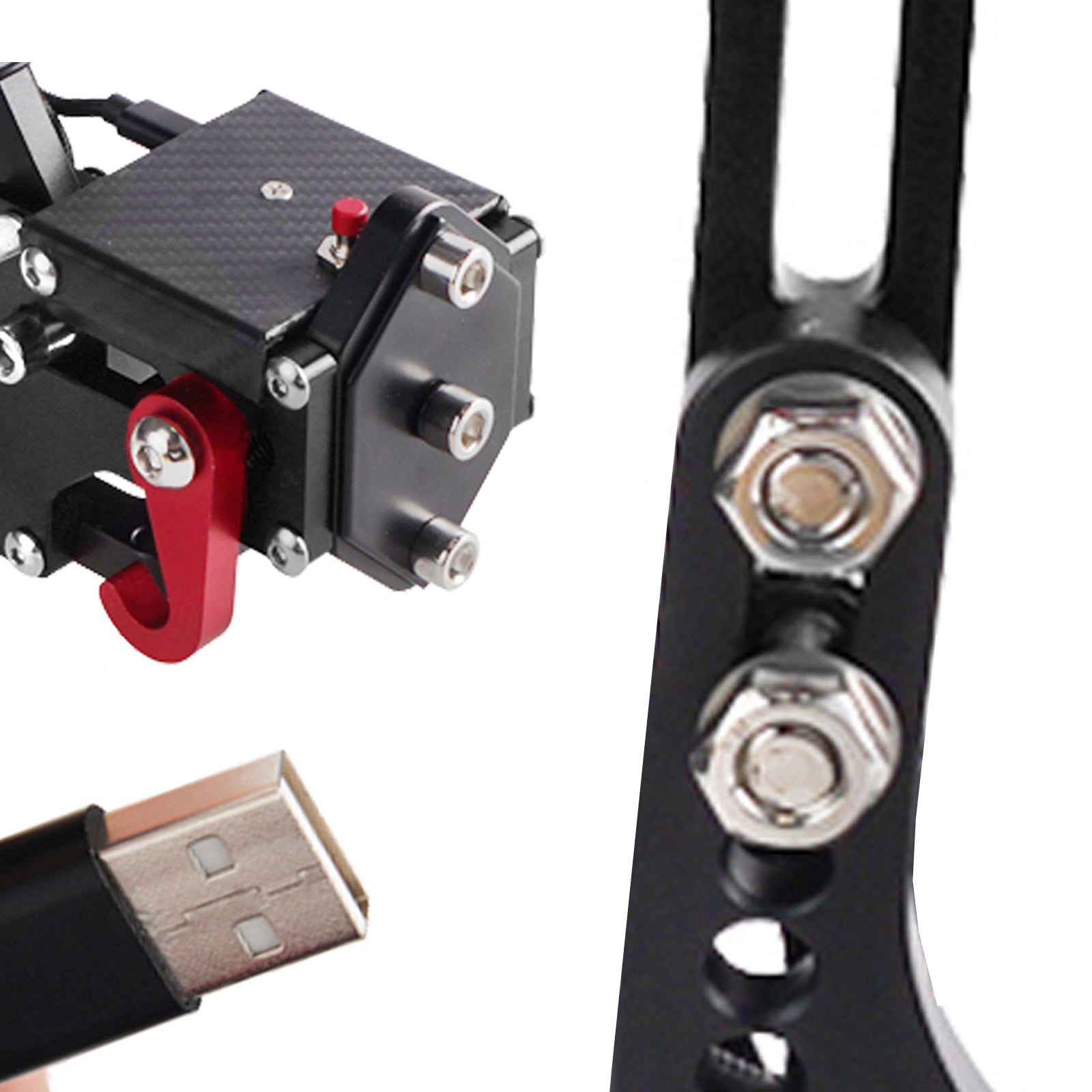 14Bit X1 XSS XSX XBOX USB3.0 SIM Handbrake for Racing Games Steering Wheel Stand G920 Black