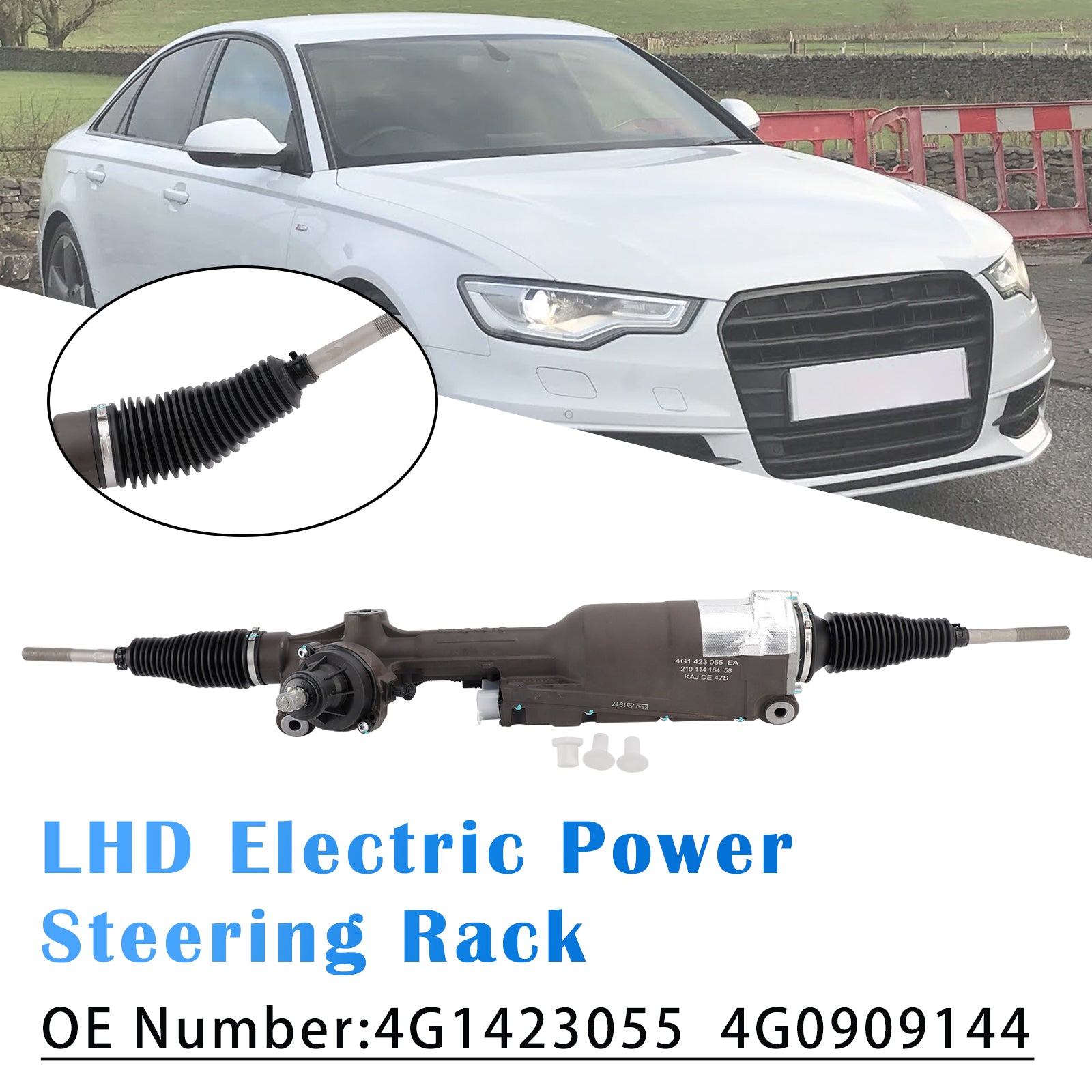 2014 For Audi A6 Luxury Sedan 4-Door 2.0L 1984CC 121Cu. In. l4 GAS DOHC Turbocharged Electric Steering Rack 4G1423055DL