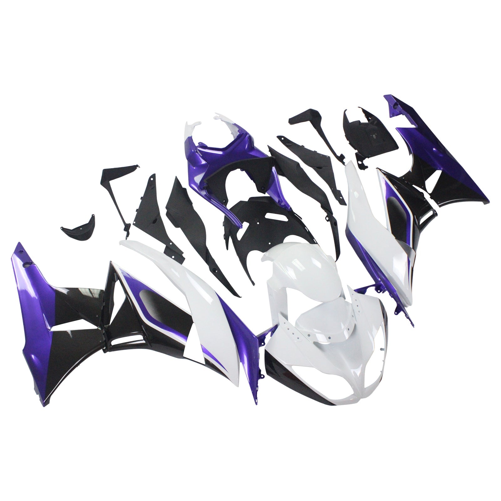 Injection Fairing Kit Bodywork Plastic ABS fit For Kawasaki ZX6R 636 2009-2012