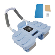 Perfect Core Trainer for Men & Women Automatic Rebound Ab Wheel with Elbow Support & 4-Wheel Stability – Includes Timer Portable Home Gym Equipment Blue