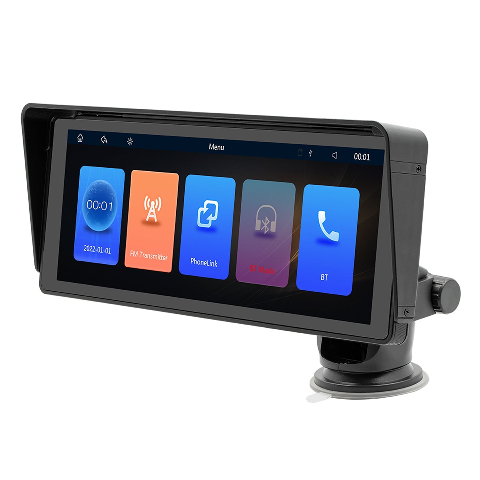 10.77" Car MP5 Player Bluetooth Car FM Transmitter Wireless Carplay 4 LED Camera