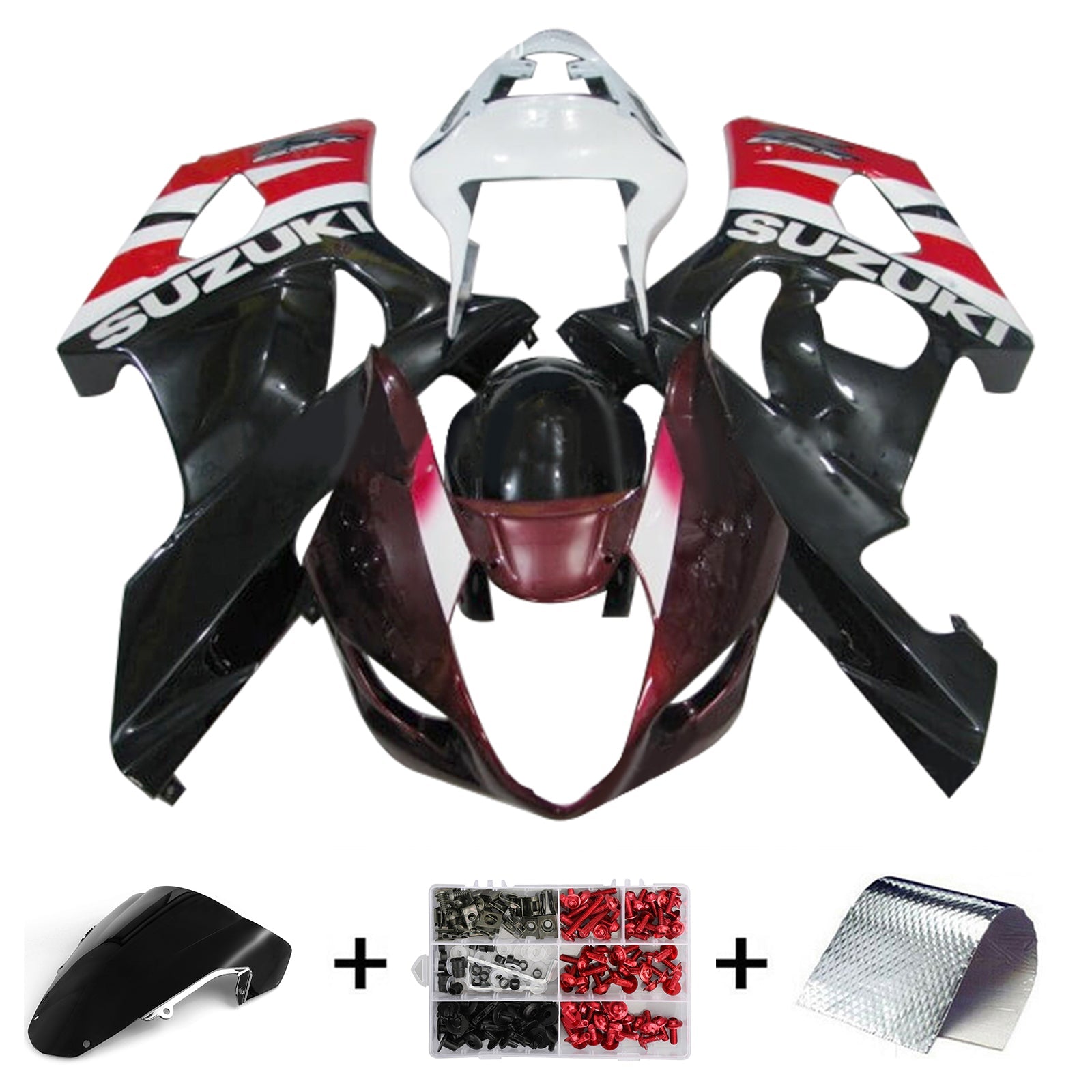 2003-2004 Suzuki GSXR1000 K3 Injection Fairing Kit Bodywork Plastic ABS