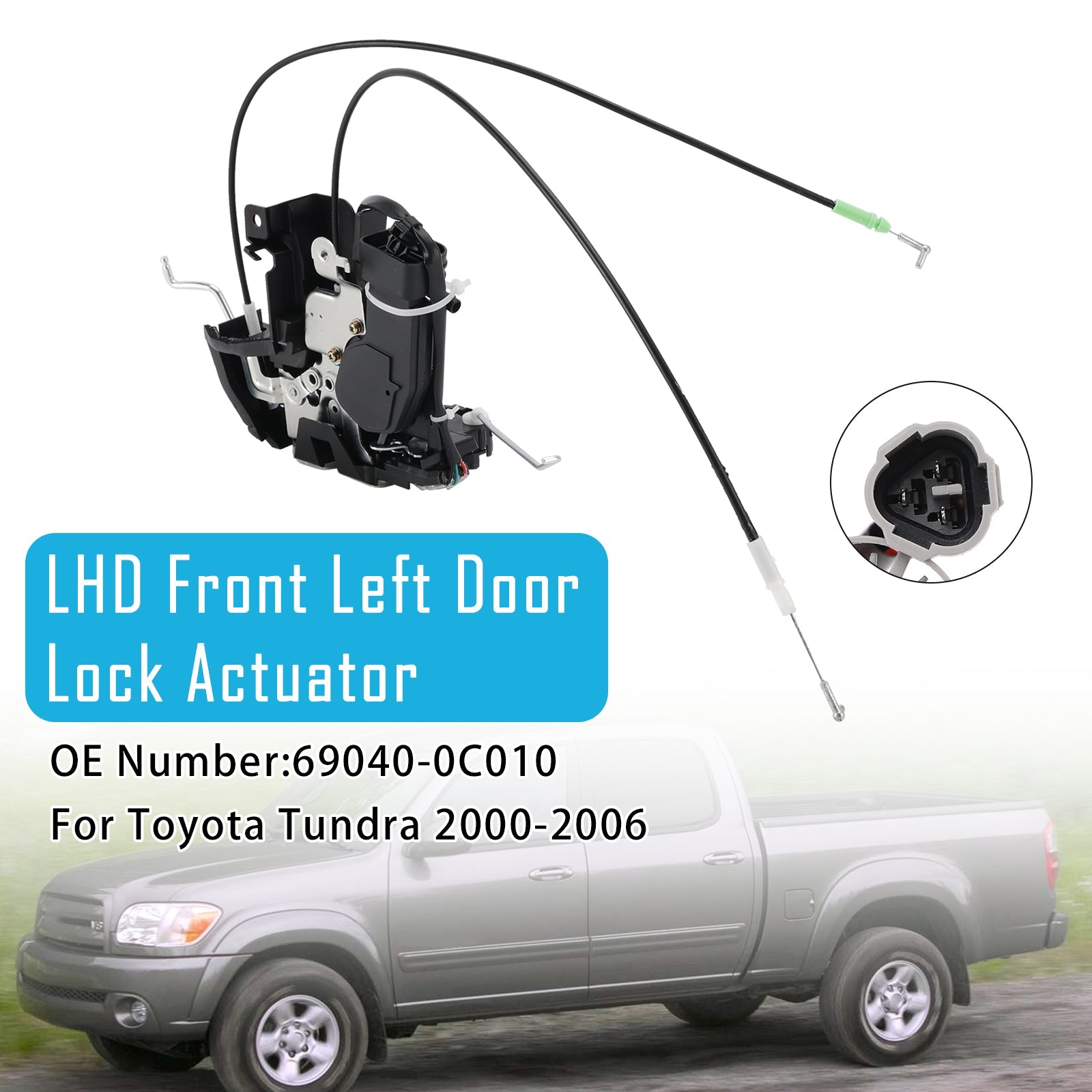 2000-2006 For Toyota Tundra Front Left Driver Side Door Lock Actuator Assembly 69040-0C010