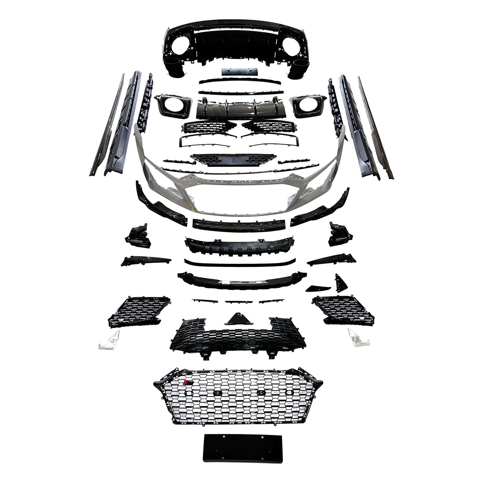 Fit AUDI R8 4S 2016-2020 Upgrade 2021-2024 Carbon Fiber Body Kit Bumper