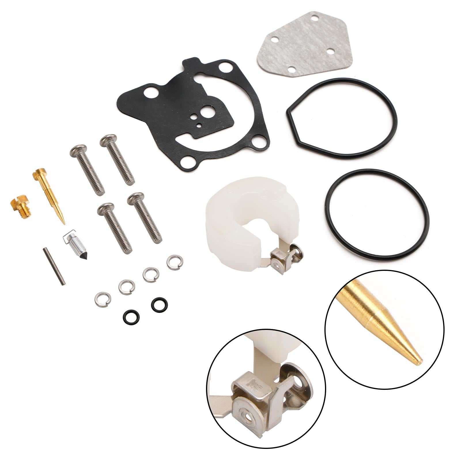 Carburetor Carb Rebuild Kit fit for Yamaha 2 Stroke 40HP E40X Outboard Motor