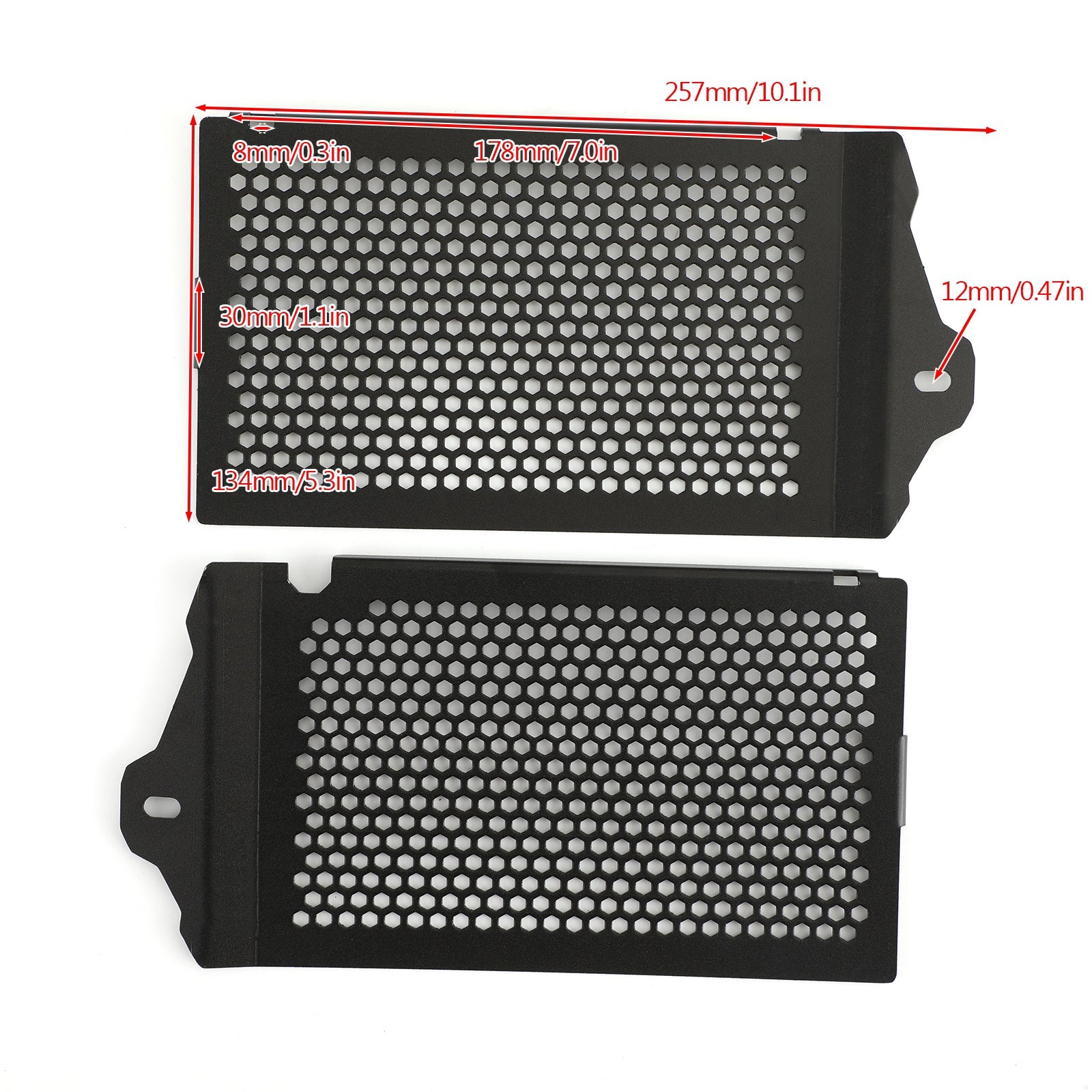 Pair Black Aluminum Radiator Guard for BMW R1200GS LC/Adventure 2013-2019 Generic