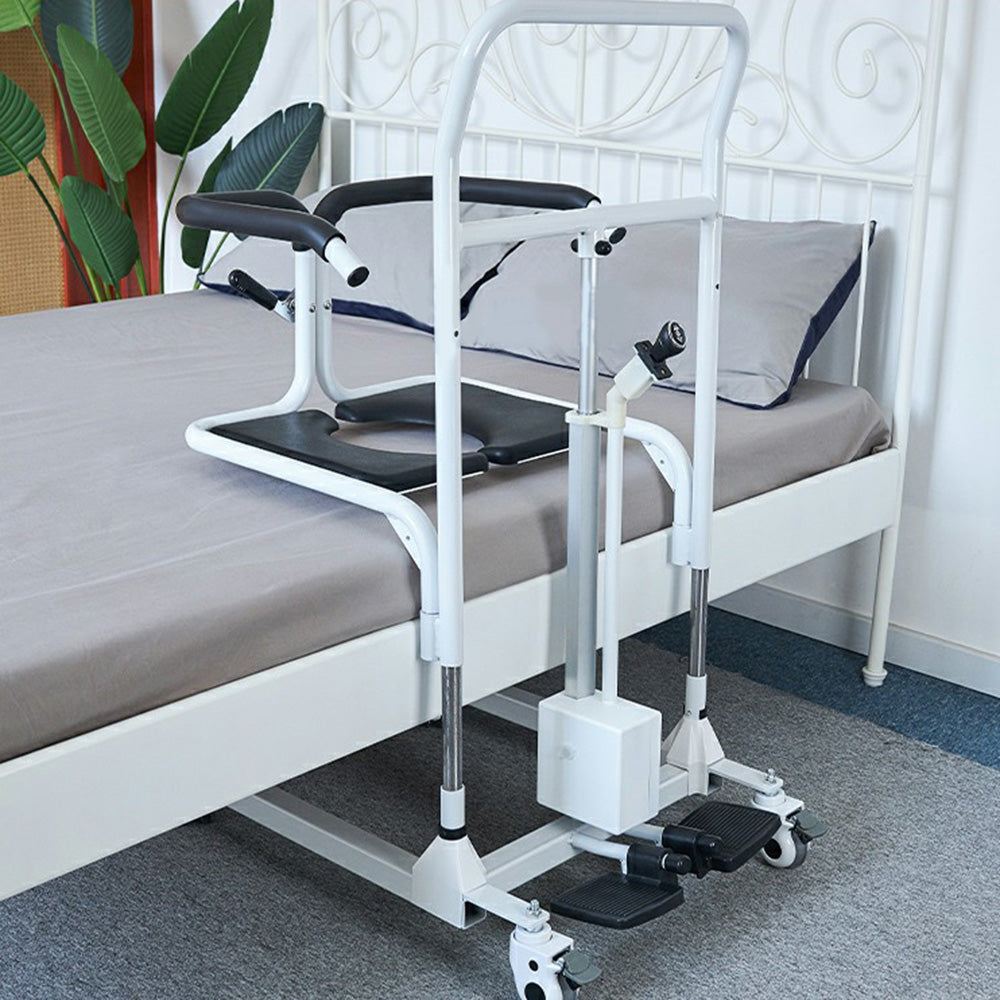 Electric Transfer Chair Patient Lift (4 in 1) for Home  180° Split Seat 330 lbs Load-Bearing for Elderly Disabled Handicapped  Full Body Sling Portable