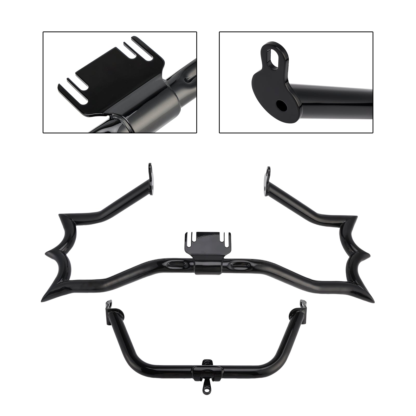 2009-2023 Touring Road King Bumper Engine Guard Fairing Mount Crash Bar Kit Chrome