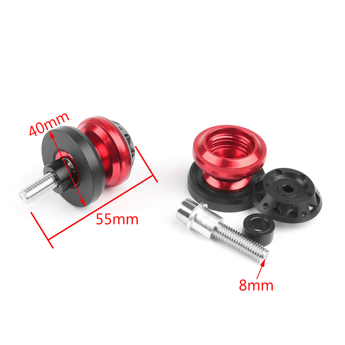 CNC 8mm Swingarm Sliders Spools For Fit for Honda CBR900RR CBR929RR CBR954RR