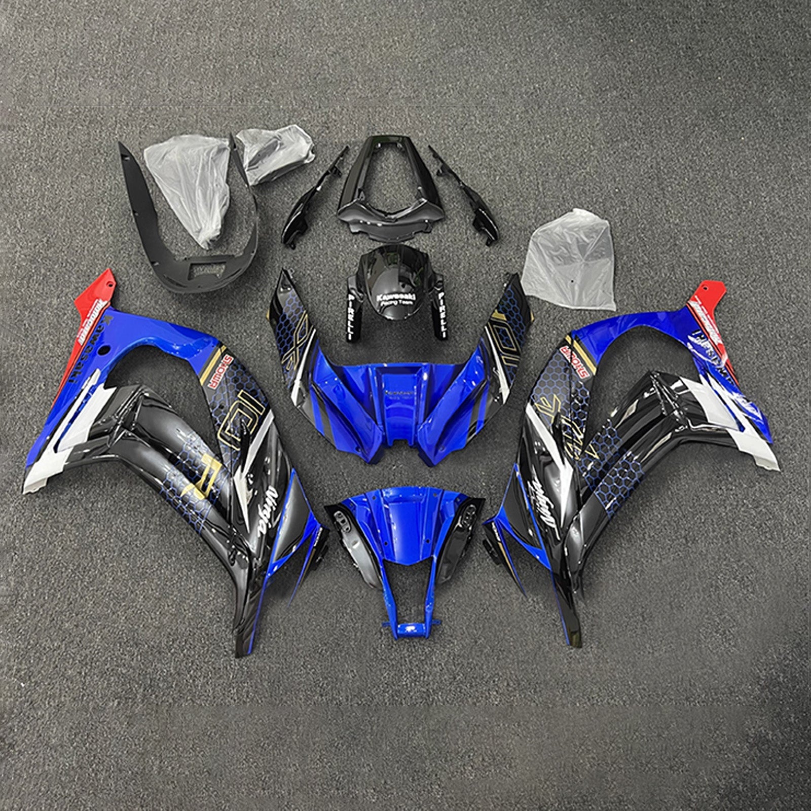 Injection Fairing Kit Bodywork Plastic ABS fit For Kawasaki ZX10R 2011-2015