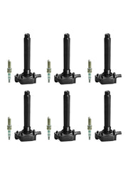2011-2016 Chrysler Town & Country 3.6L V6 6pcs Ignition Coil +Spark Plug UF648 0221504032