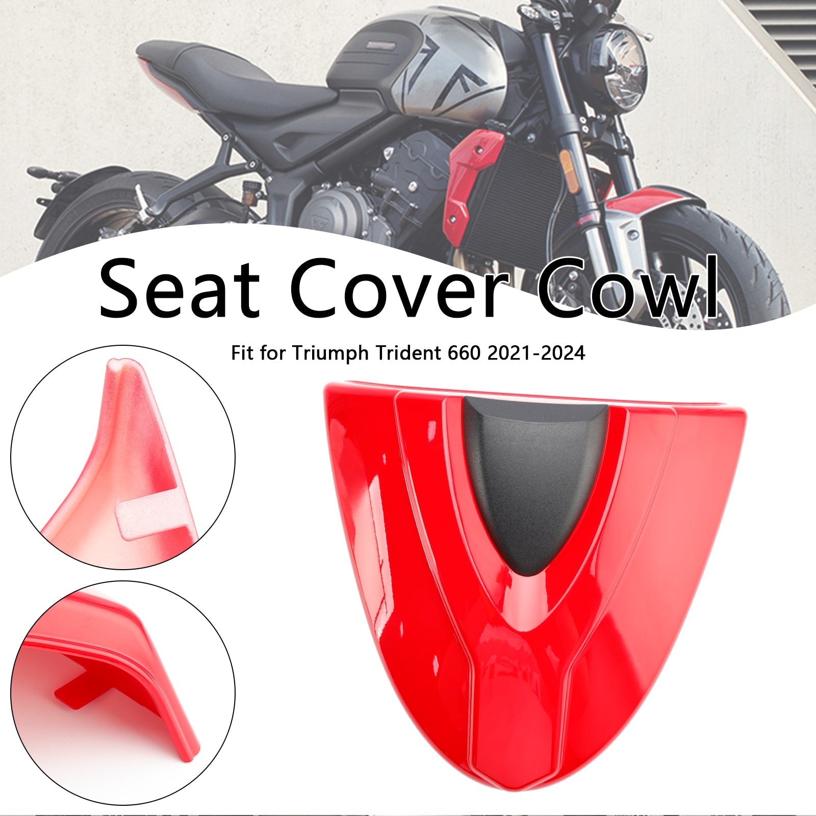 2021-2024 Trident 660 Tail Rear Seat Cover Fairing Cowl