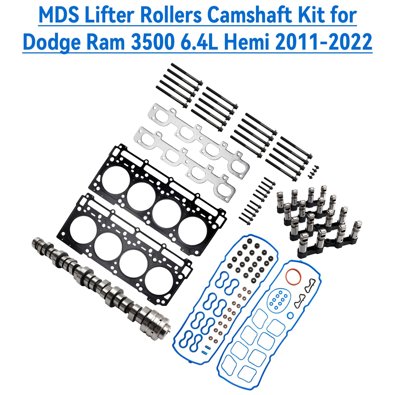 For Dodge Challenger 6.4L 392i V8 HEMI 2011-2019 HS26568PT MDS Lifter Rollers Camshaft Kit